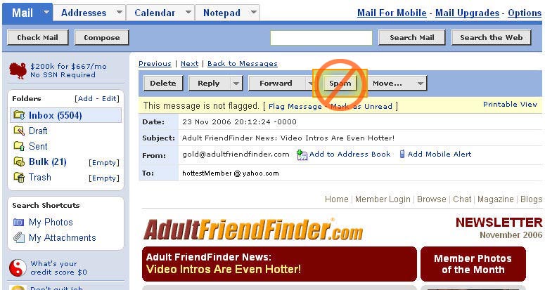 Adult Friend Finder Spam 94
